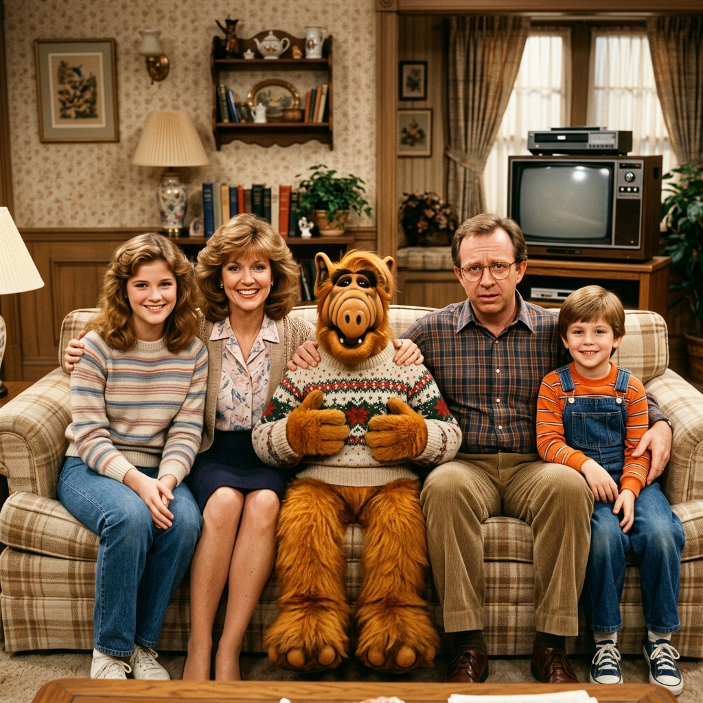 ALF y la familia Tanner protagonistas de la serie